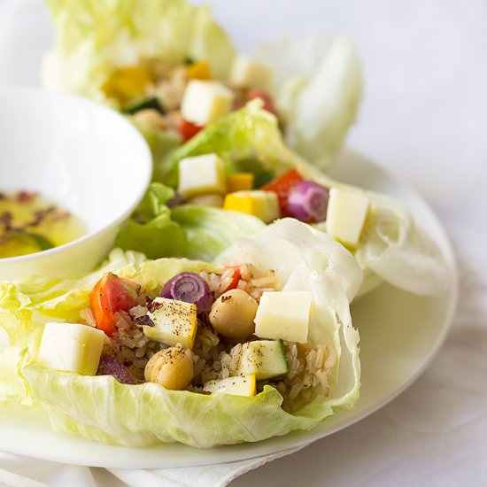 Brown Rice Lettuce Wraps