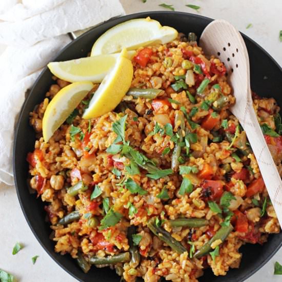 vegetable paella