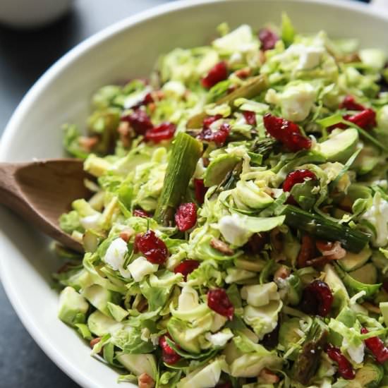 Asparagus & Brussel Sprout Salad