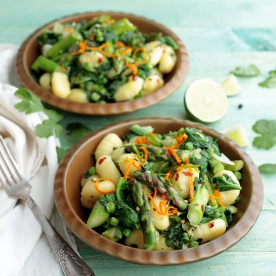 One-Pot Spring Gnocchi