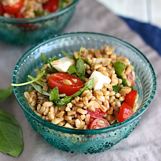 Farro Caprese Salad