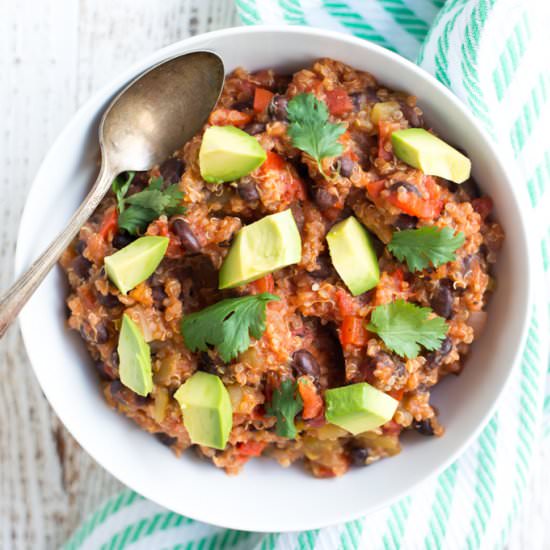 Slow Cooker Enchilada Quinoa