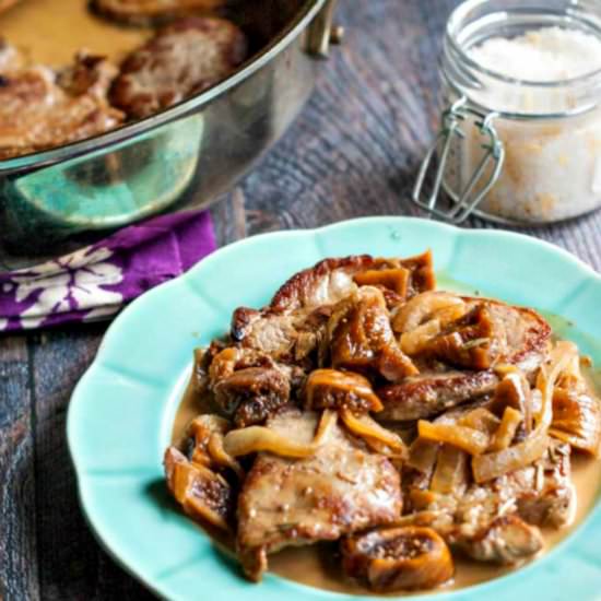 Pork Medallions in Fig Cream Sauce