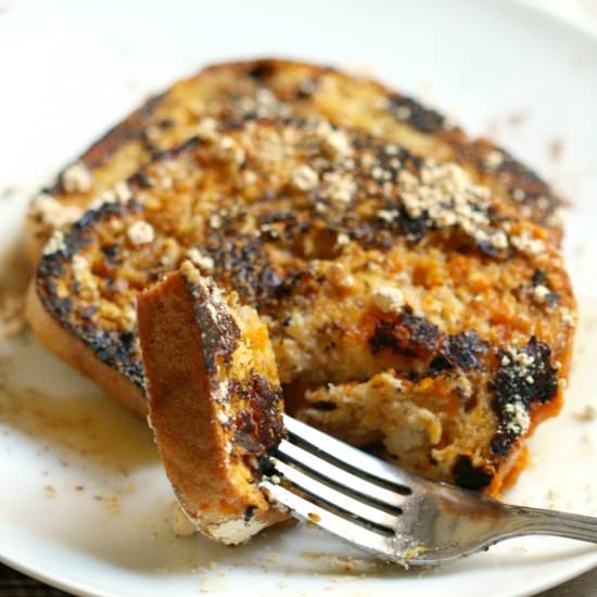 Peanut Pumpkin French Toast
