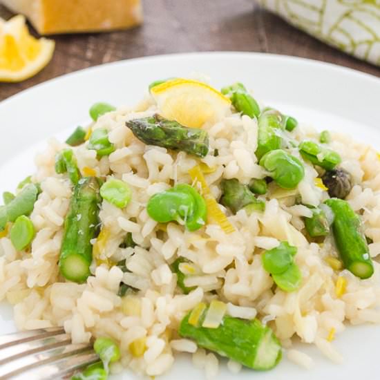 Spring Vegetable Lemon Risotto