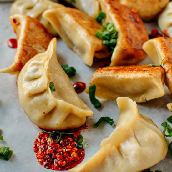 Chicken and Mushroom Pot Stickers