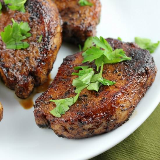 Balsamic Glazed Pork Chops