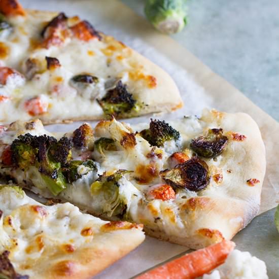 Roasted Vegetable Pizza with Ranch