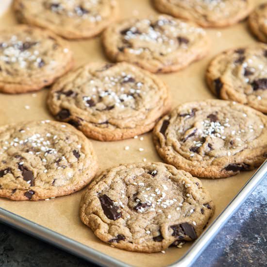 Tahini Chocolate Chunk Cookies