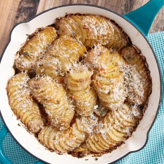 Deconstructed Hasselback Potatoes