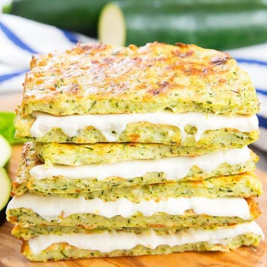 Zucchini Crusted Grilled Cheese