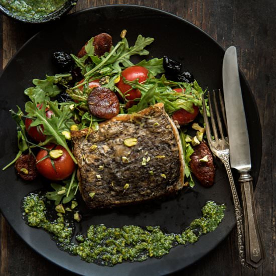 Pan-Sautéed Fish with Pesto