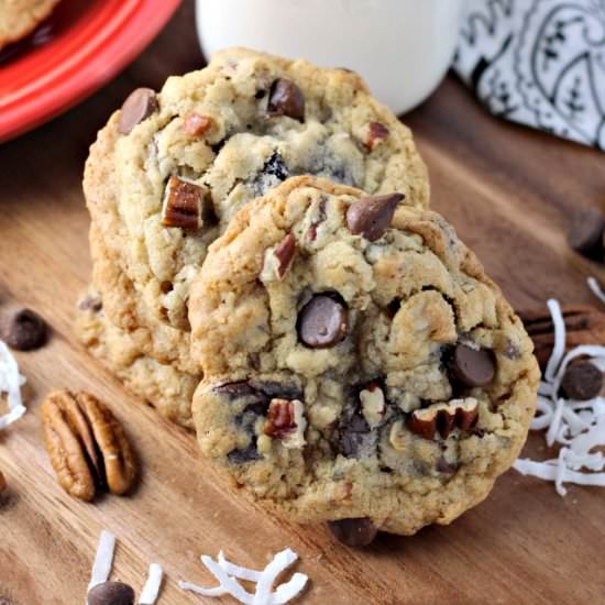 Chewy Cherry Cowboy Cookies