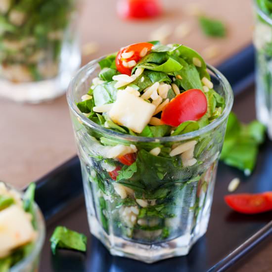 Orzo Caprese Salad