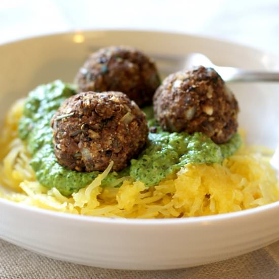 Lentil Mushroom Walnut Veggie Balls