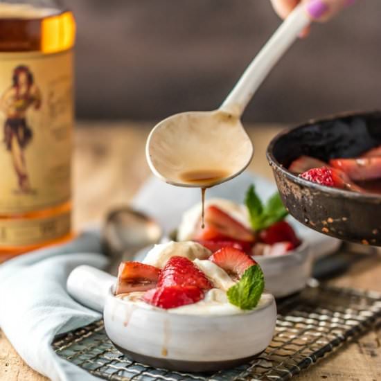 Strawberries Foster