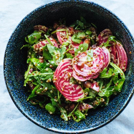 Chioggia Beet and Pomegranate Salad
