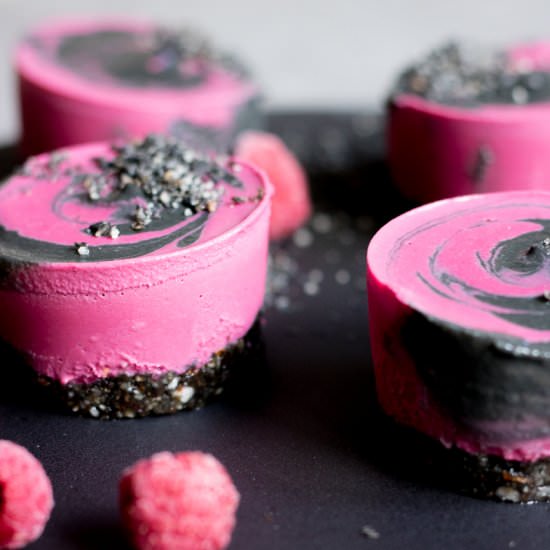 Raw Raspberry Liqorice Mini Cakes