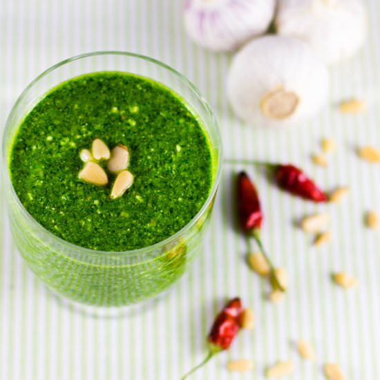 5-minute ramson & feta pesto