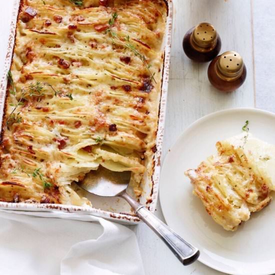 Hasselback Scalloped Potatoes