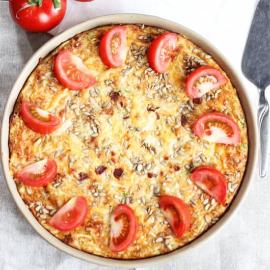 Crustless Zucchini Bacon Quiche