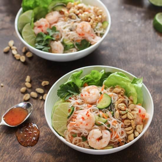 Vietnamese Shrimp Noodle Bowls