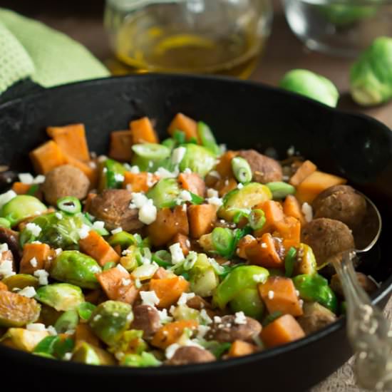 Turkey Skillet with Sweet Potato