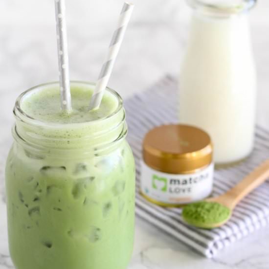 Iced Matcha Green Tea Latte
