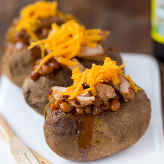 Barbecue Chicken Stuffed Potatoes
