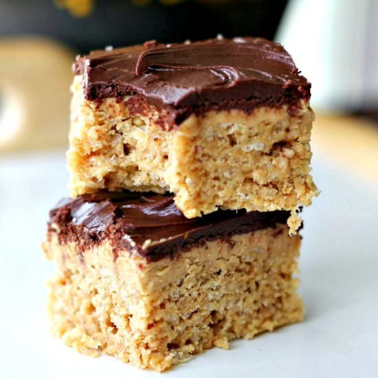 Peanut Butter Buckeye Rice Krispies