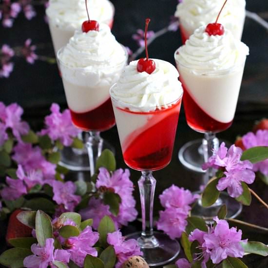 Strawberry Prosecco Jelly Cocktails