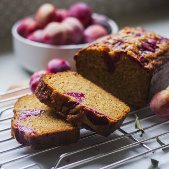 Olive Oil & Honey Plum Loaf