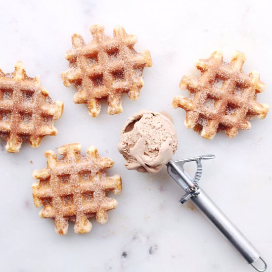 Frosty Cinnamon Sugar Waffles