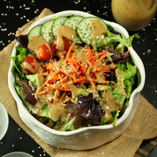 Oil-free Tahini Goddess Dressing