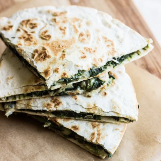 Spinach & Artichoke Quesadillas