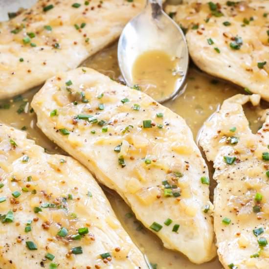 Chicken with Honey Mustard Sauce