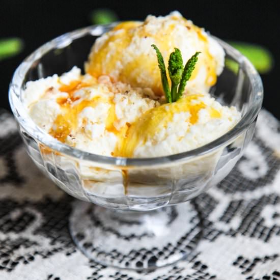 No Churn Melon Ice Cream