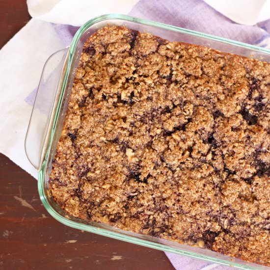 Blueberry Streusel Baked Oatmeal