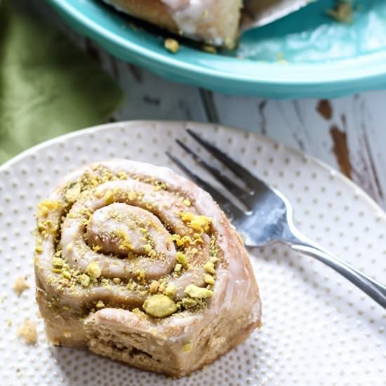 Vegan Lemon Pistachio Sweet Rolls