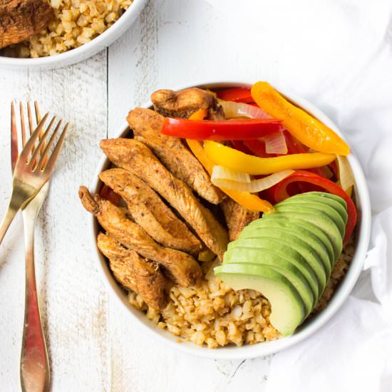 Chicken Fajita Bowl