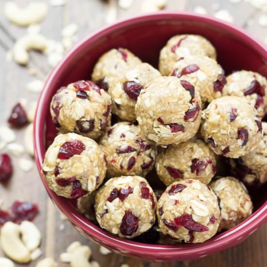 Salted Cashew Energy Bites
