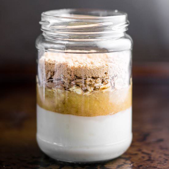Peanut Butter Banana Overnight Oats