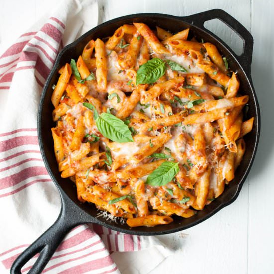 Parmesan Chicken Baked Ziti