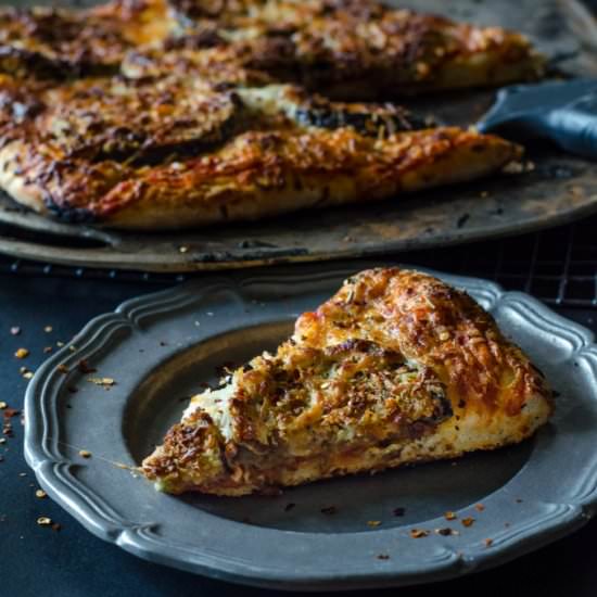 Eggplant Parmigiana Pizza