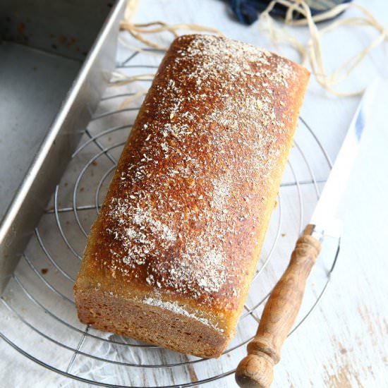 Overnight Spelt Einkorn Bread