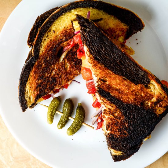 Pickled Pepper Grilled Cheese
