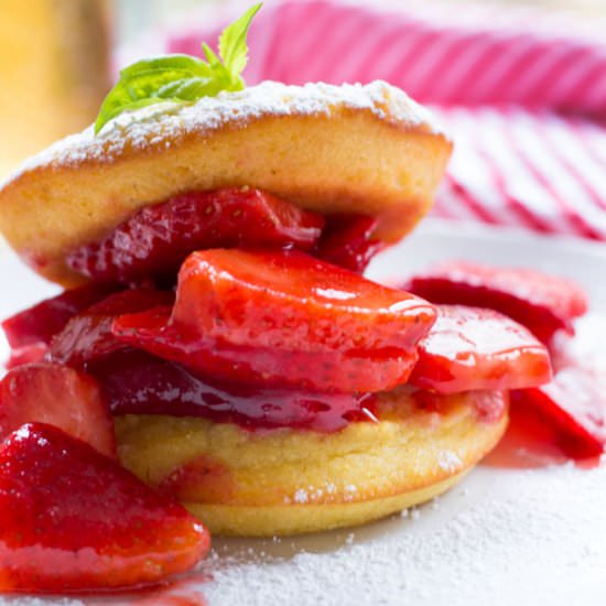 Cornbread Basil StrawberryShortcake