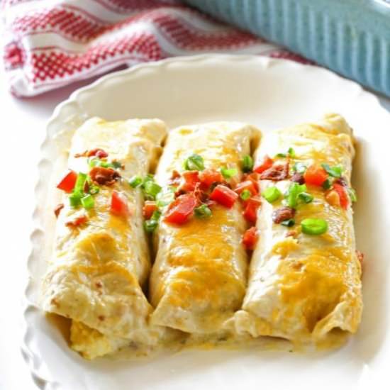 Chorizo Breakfast Enchiladas