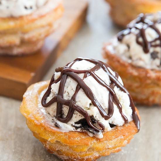 Churro Ice Cream Bowls