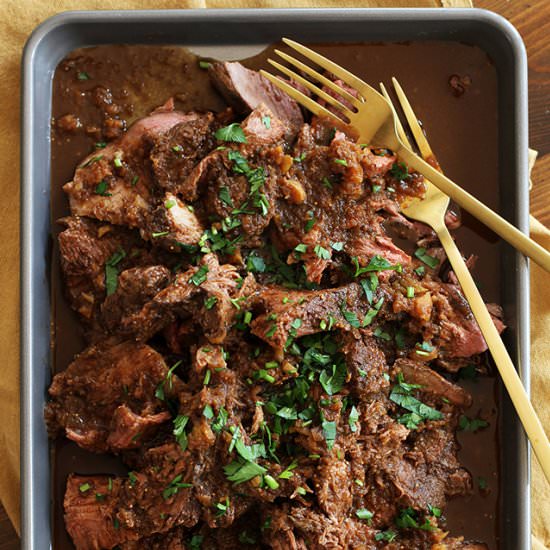 Mocha Rubbed Slow Cooker Beef